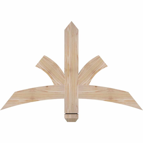 Ekena Millwork Davenport Smooth Timber Gable Bracket, Douglas Fir, 36"W x 23"H x 1 1/2"D x 3 1/2"F, 15/12 Pitch GBW036X23X0204DAV00SDF - main